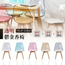 透明鬱金香椅 椅子 造型椅 復刻簡約餐椅 A284