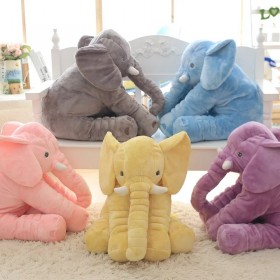 愛美百貨│超柔軟療癒系大象抱枕 嬰兒抱枕 大象絨毛布偶 五色可選 M008